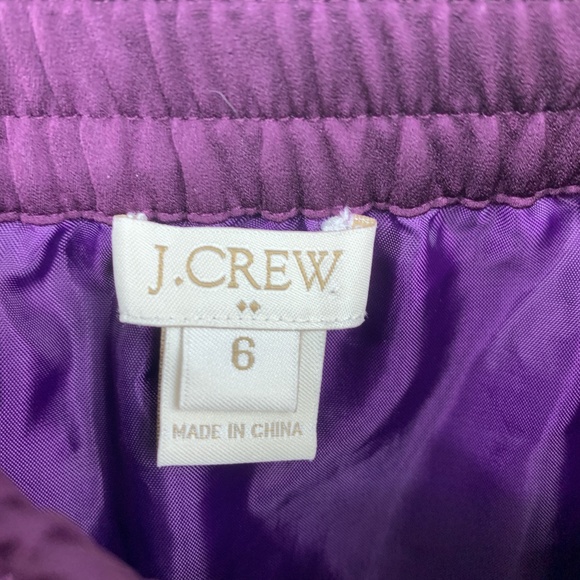 J Crew womens skirt 6 mini purple pull on lined - Picture 3 of 4